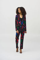 Abstract Print Blazer - Black/multi