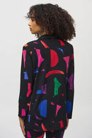 Abstract Print Blazer - Black/multi