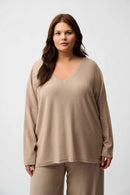 Sequined Knit Boxy Top - Fawn