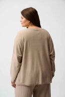 Sequined Knit Boxy Top - Fawn