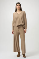 Sequined Knit Boxy Top - Fawn