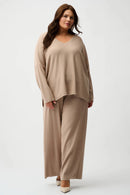 Sequined Culotte Trousers - Fawn