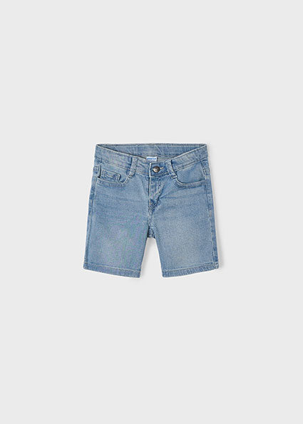Denim Basic 5 Pocket Shorts - Grey Blue