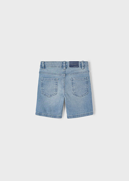 Denim Basic 5 Pocket Shorts - Grey Blue
