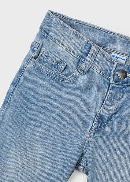 Denim Basic 5 Pocket Shorts - Grey Blue