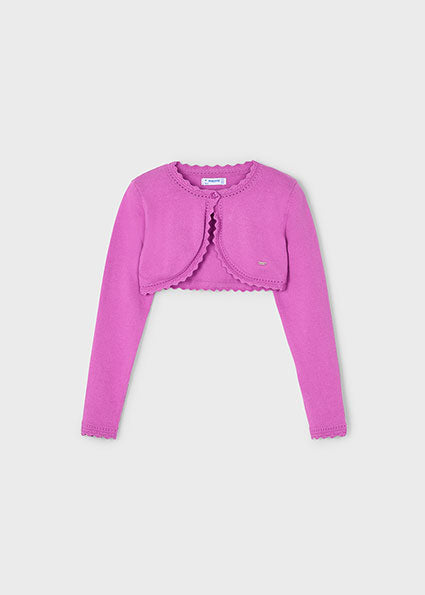 Basic Knit Bolero - Orchid