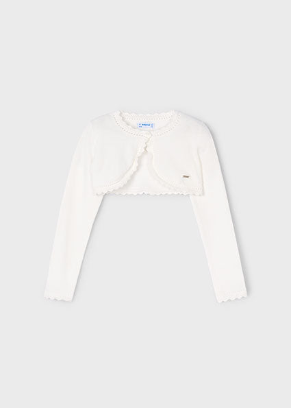 Basic Knit Bolero - Natural