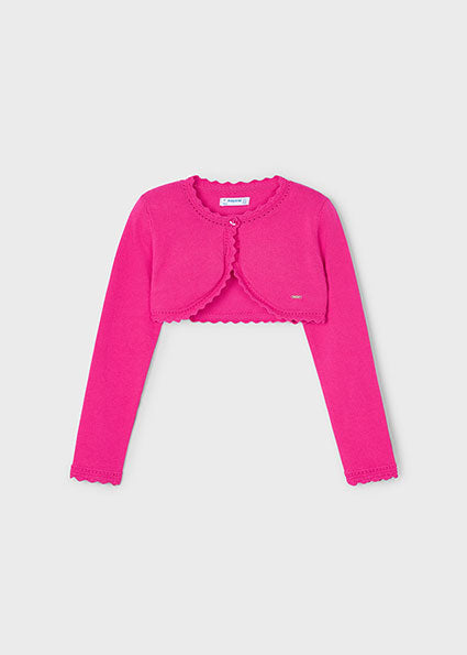 Basic Knit Bolero - Magenta