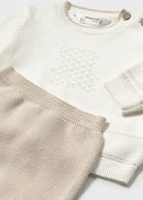 Knit Leg Warmer Set - Stone