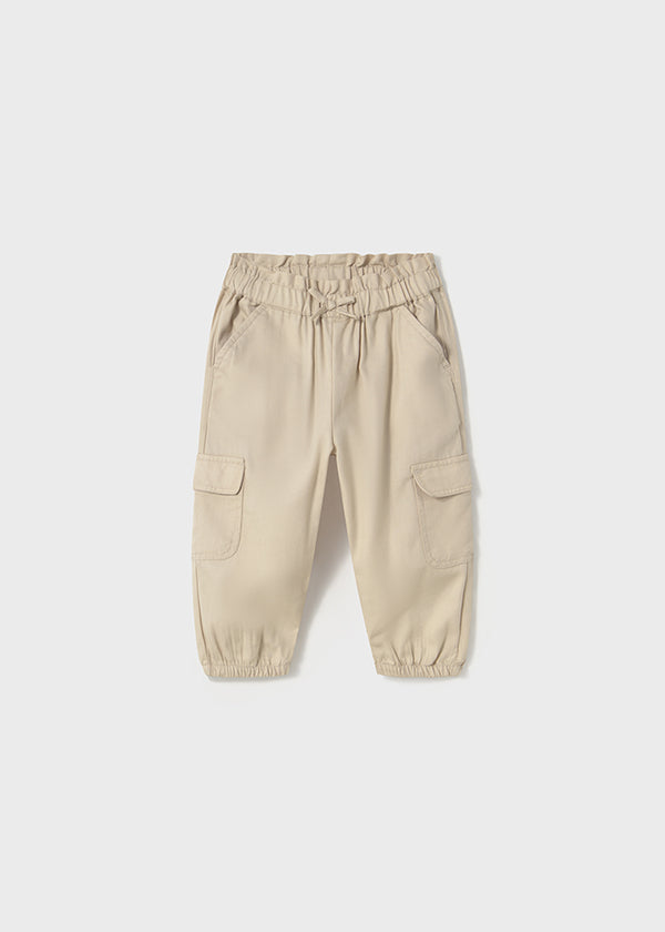 Cargo Long Trousers - Sepia
