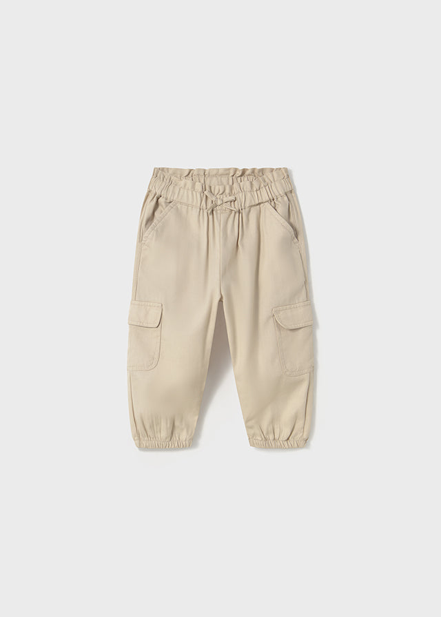 Cargo Long Trousers - Sepia