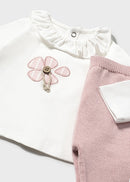 Long Knit 3-Piece Trouser Set - Sakura