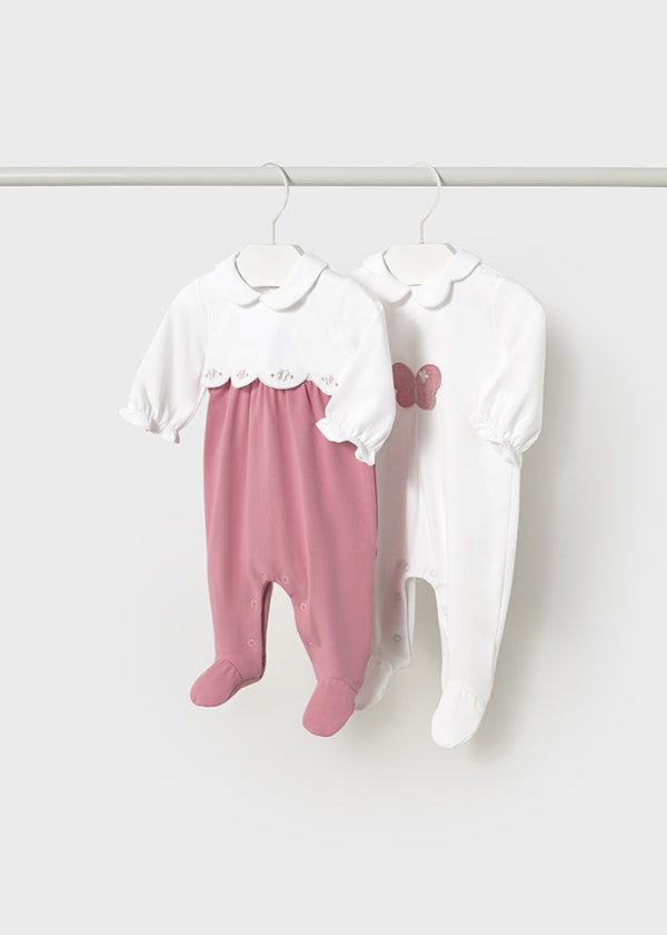 2 Bodysuit Set - Hibiscus