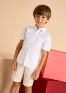Short Sleeve Buttondown Shirt - White