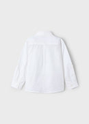 Linen Long Sleeve Shirt - White