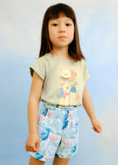 Patterned Short Trouser - Mint