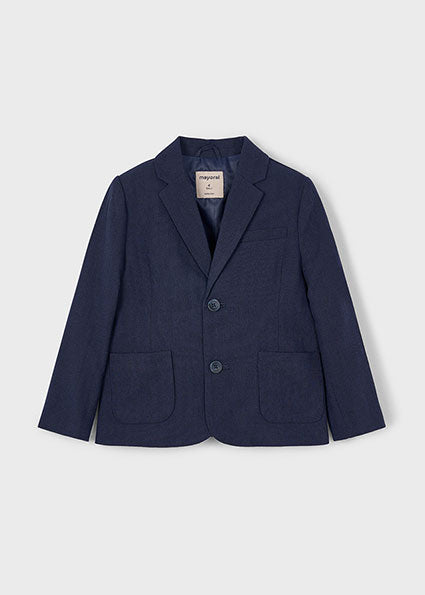 Linen Blazer - Navy