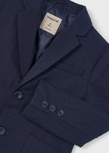 Linen Blazer - Navy
