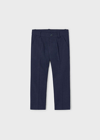 Linen Suiting Trousers - Navy