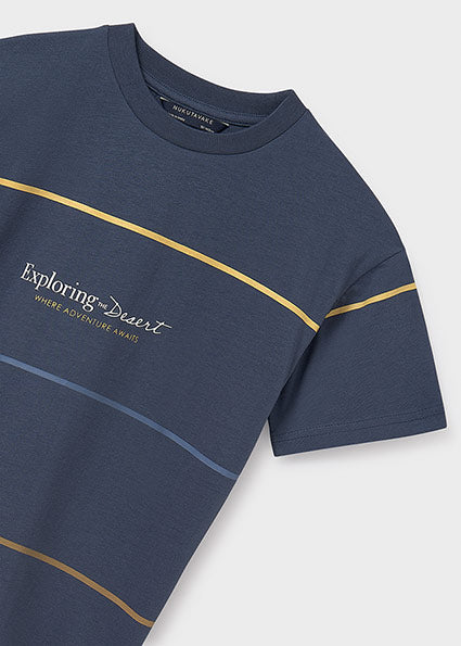 Stripes Short Sleeve T-Shirt - Midnight