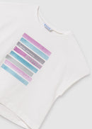 S/S Printed T-Shirt - Natural