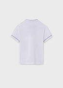 Mao Neck Polo Shirt - White