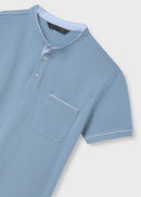 Mao Neck Polo Shirt - Pearl