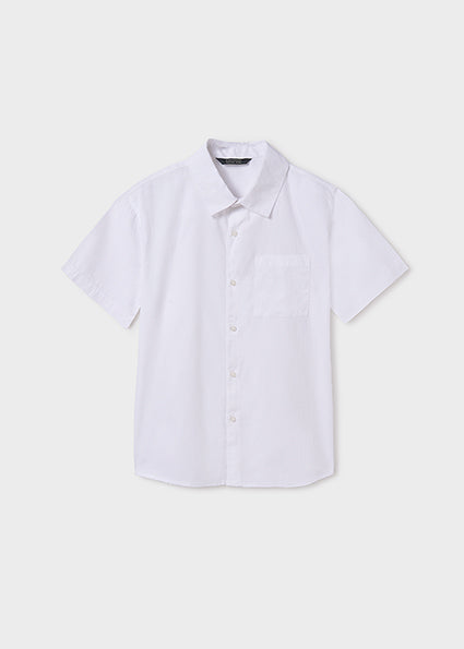 Short Sleeve Dress Shirt - White