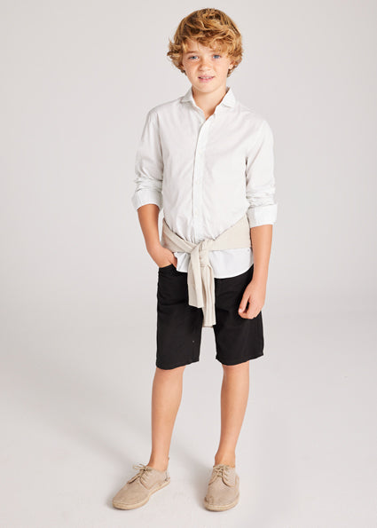 Long Sleeve Dress Shirt - White