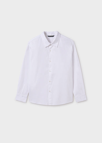 Long Sleeve Dress Shirt - White