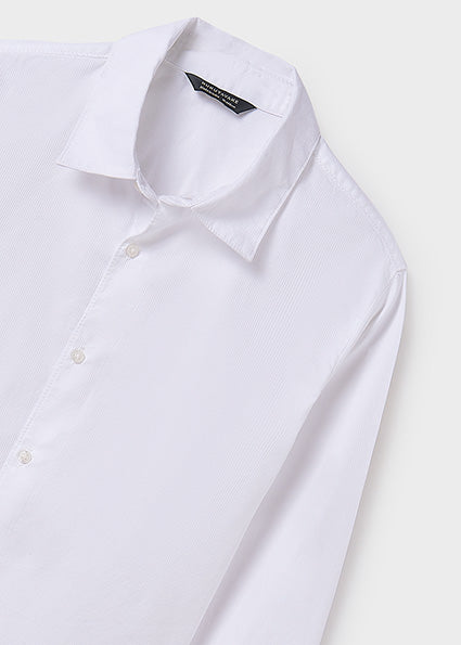 Long Sleeve Dress Shirt - White