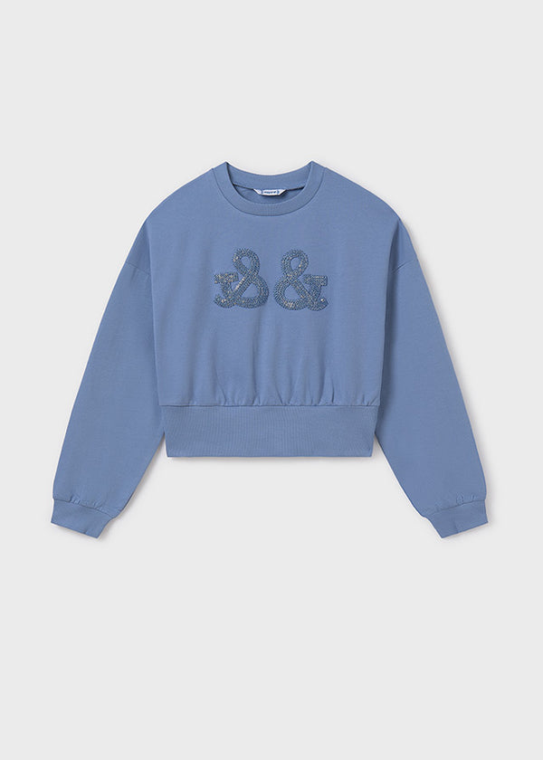 Embroidered Jumper - Ocean