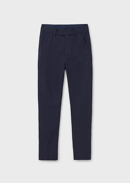 Natural Suiting Trouser - Navy
