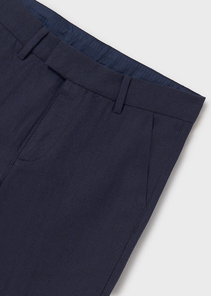 Natural Suiting Trouser - Navy