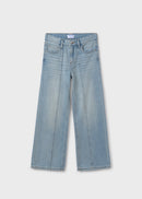 Denim Wide Leg Trouser - Light