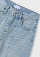 Denim Wide Leg Trouser - Light
