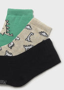 Set Of 3 Socks - Dinosaur
