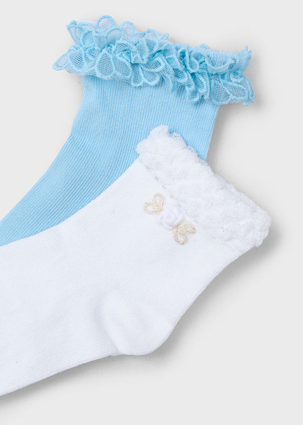 2 Socks Set - Sky Blue