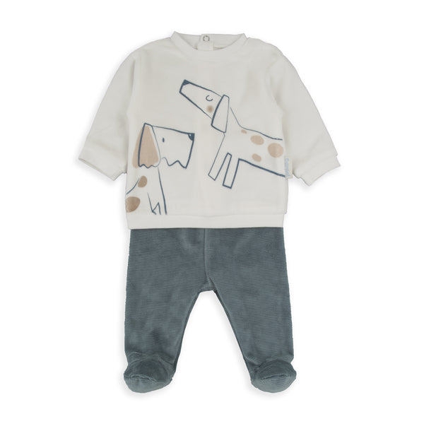 Dog 2 Piece Set - Azure