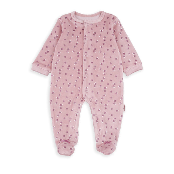 Star Print Romper - Mauve