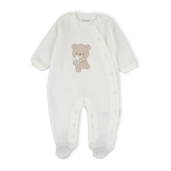 Bear Star Romper - Beige