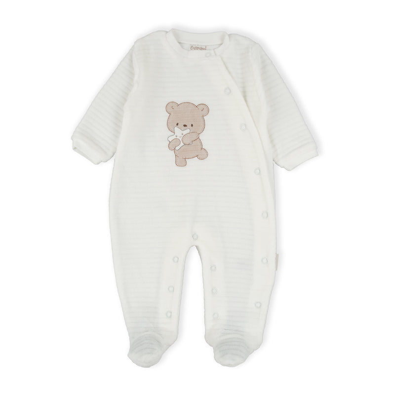 Bear Star Romper - Beige