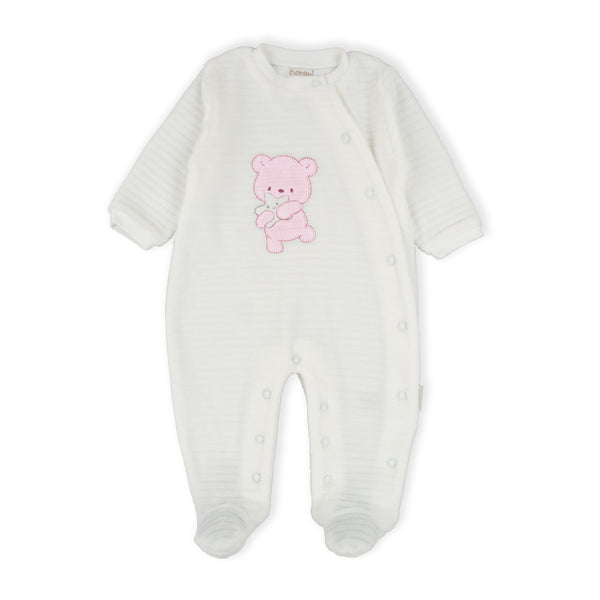 Bear Star Romper - Pink
