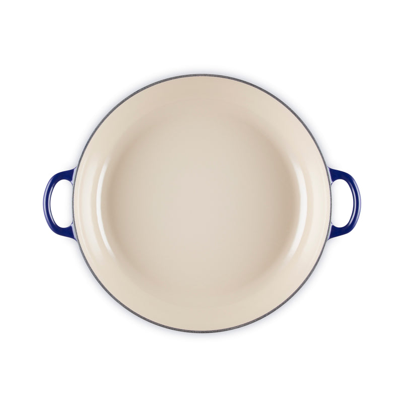 Cast Iron Shallow Casserole 30cm - Indigo