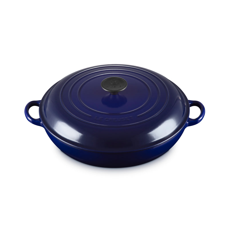 Cast Iron Shallow Casserole 30cm - Indigo