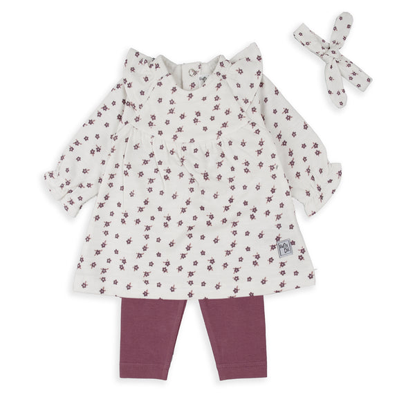 Fruit Print 2 Piece & Headband - White