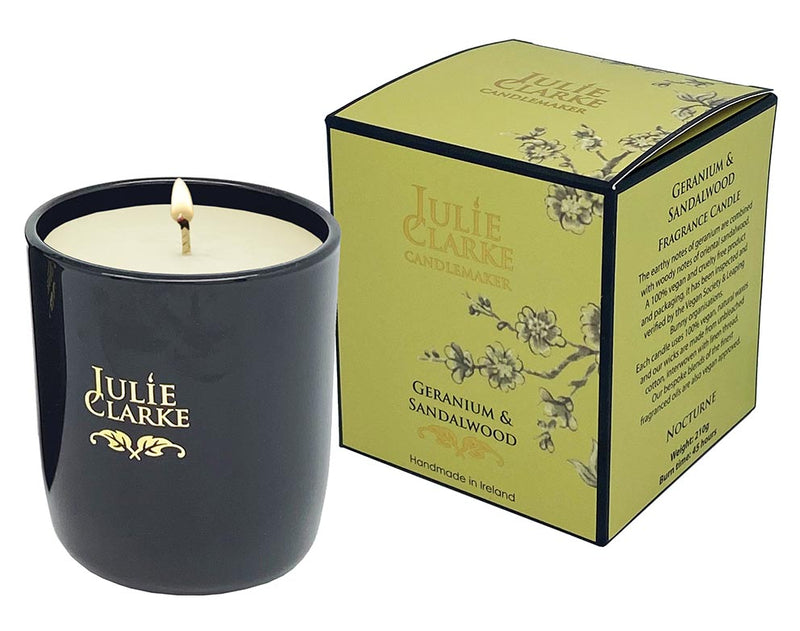 Nocturne Scented Candle - Geranium & Sandalwood