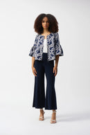 Pull-On Wide-Leg Trouser - Midnight Blue