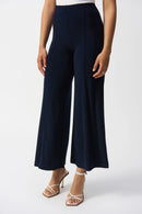 Pull-On Wide-Leg Trouser - Midnight Blue