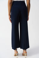 Pull-On Wide-Leg Trouser - Midnight Blue